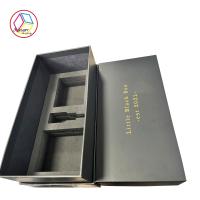 Boîte noire de cou avec la feuille d'or Logo EVA Insert For Cosmetic Package