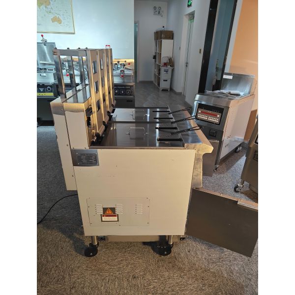 OFE-H413 Auto Lift 4 Pots 4 Baskets Digital Computer Panel With Oil Filter System 28kw Electric&Gas Open Deep Fryer