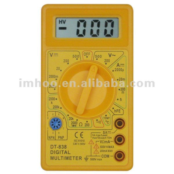 838 Popular Small Uni t Digital Multimeter