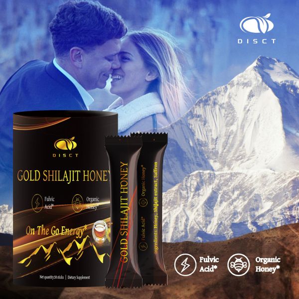 Organic Sugar Free Himalayan Shilajit Honey Stick With 60% Fulvic Acid For Energy Boost