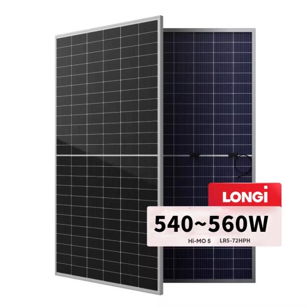 108 Células 550W Painel Solar Monocristalino para Casa Design de vidro duplo e três diodos