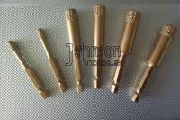 5mm - os bocados de broca soldados vácuo do núcleo do diamante de 35mm encantam a pata da liberação rápida