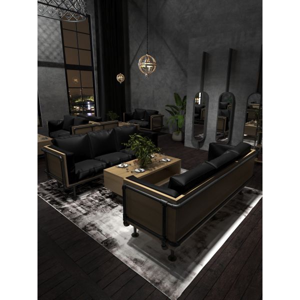 Premium Industrial Style Metal Bar Table Chair Set For Restaurant Coffee Shop