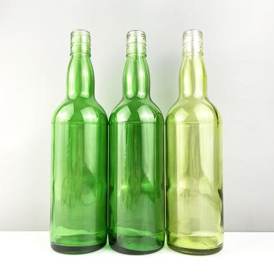 Material do corpo Vidro 750 ml Garrafa redonda de azeite de oliva clara para distribuição e armazenagem