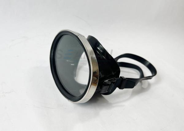 Tempered Glass Black Clear Silicone Scuba Diving Mask Snorkeling Set Classic Old School Oval