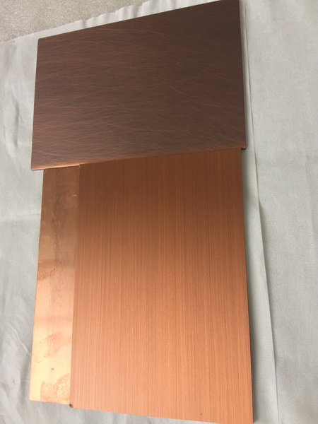 Sound Insulation Copper Metal Panels 4mm Thickness For Metallic Roofing