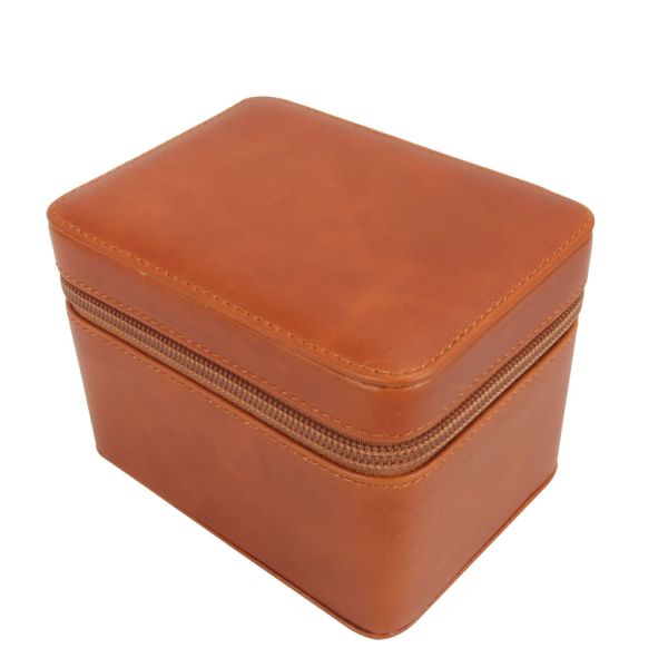Custom Brand Genuine Leather Watch Boxes Fully Customized Leather Watch Case Holder