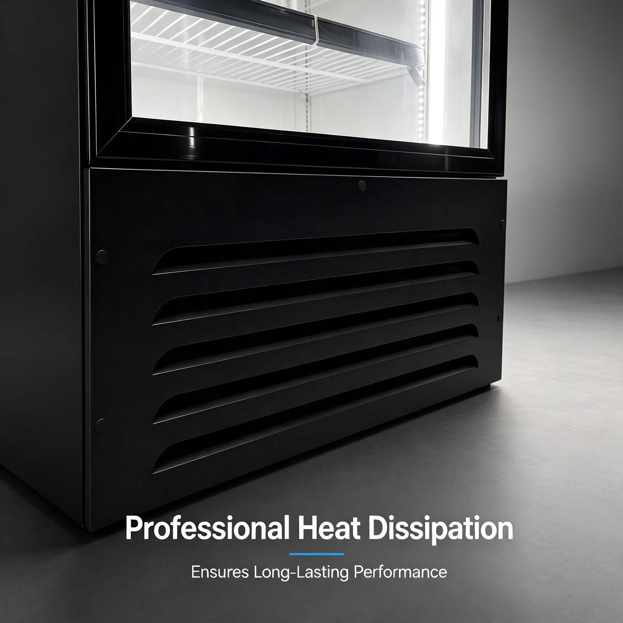 Commercial Glass Door Beverage Cooler with LED Lighting and Digital Temperature Controller for Customizable Advertising