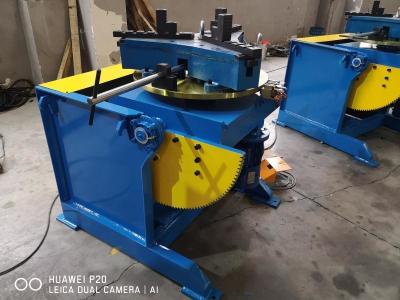 Manual Tilt Turntable Rotary Welding Positioner 300kg Loading Foot Pedal Control