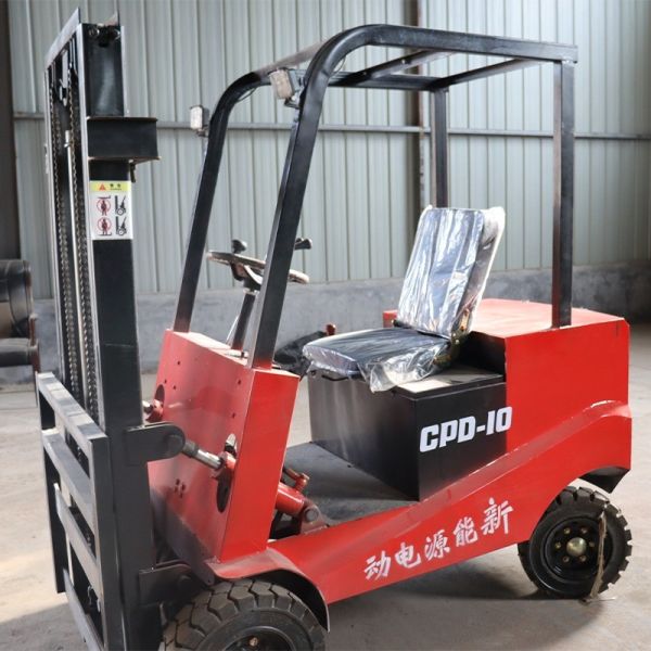 Full Free Lift Warehouse Electric Forklift Solid Tire 3 Stage Mast AC Controller 48V/400Ah Battery