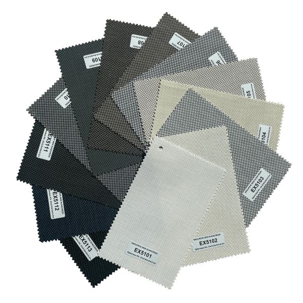 Exterior 5% Openness Solar Screen Fabric Roll For Window Decor