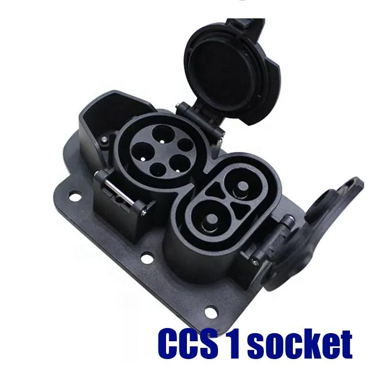 CCS 1 Dc Разъем для быстрой зарядки Адаптер гнезда US 200A CCS Inlet Dc EV Зарядное устройство Аксессуары