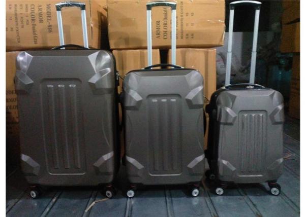 Hard Shell Spinner ABS Trolley Luggage Carry One 3 Piece Set With 4 Airplane Wheels