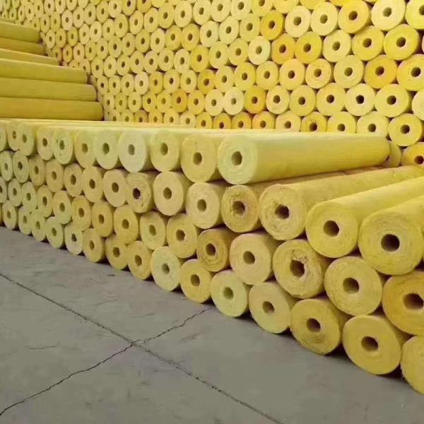 OEM High Temperature Insulation Tube Thermal Pipe Wrap 48-64kg/M3