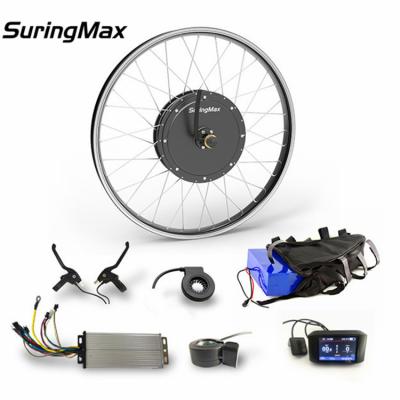 72V2000w high torque brushless hub dc motor ebike kit with brake sensor and color display
