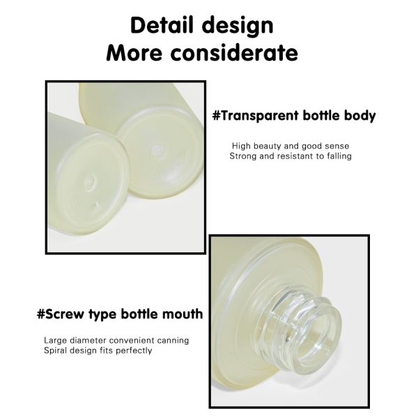 Botão de embalagem de cosméticos de luxo inovador, garrafa de cosméticos da série de design de água-viva -40ml