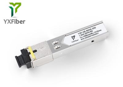 Sc bidirectionnel de module de l'émetteur-récepteur BIDI SFP de 1550nm/1310nm SFP