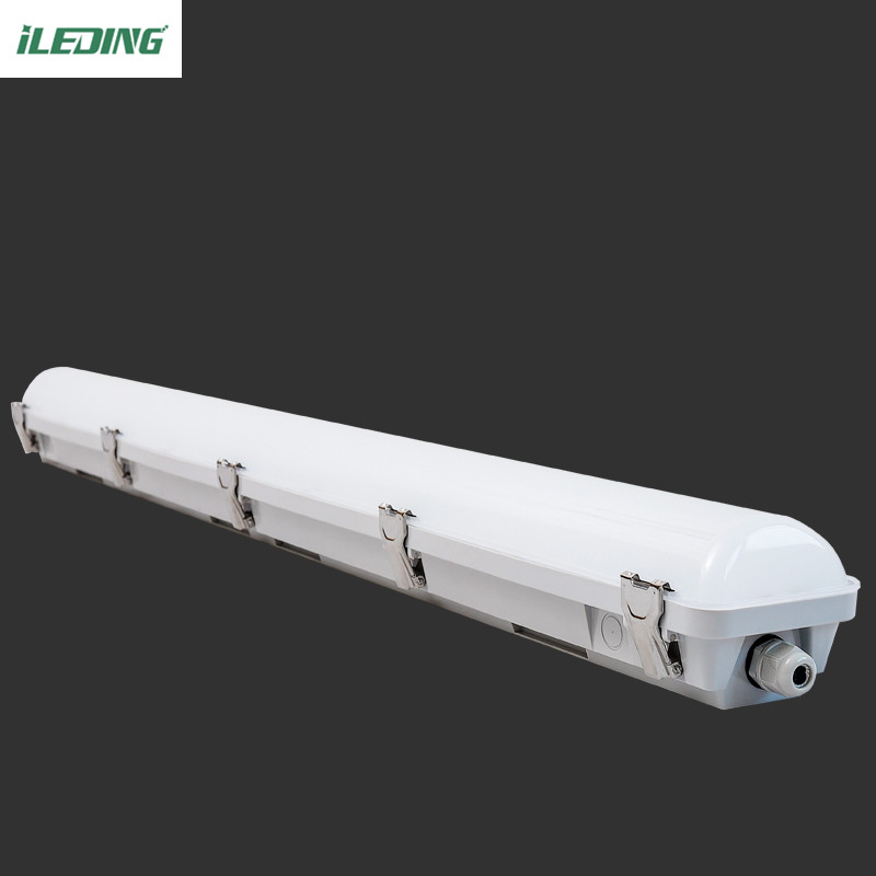 4kg Hanging Tri Proof LED Vapor Tight Warehouse Light Fixture 4FT 46W 65W IP66 65W