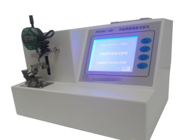 Dental drill neck strength tester