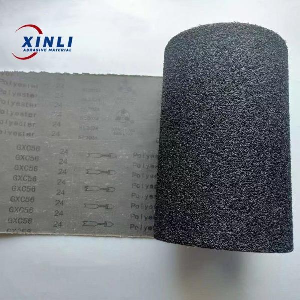 Customized Aluminum Oxide Sanding 120 Grit Sand Paper Roll For Metal Wood Polishing