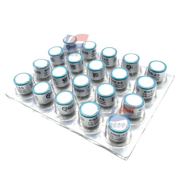 4H2S-AS Sensor de gas de sulfuro de hidrógeno P/N 114-020-120 Carga máxima 500 ppm Sensibilidad 800±200 nA/ppm señal positiva