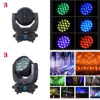 LED Zoom Wash 4in1 DMX Moving Head Light Beeye Stage 19*15W RGBW para Concert