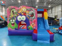 Casa de botones con deslizamiento Inflable Inflable Castillo