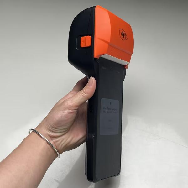 Touch Screen Retail POS System Orange Wireless Point Of Sale System With Optional Scanner