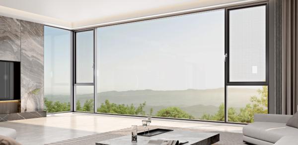 Aluminum Durable Casement Window With Tempered Insulated Glass And Laminated Glass