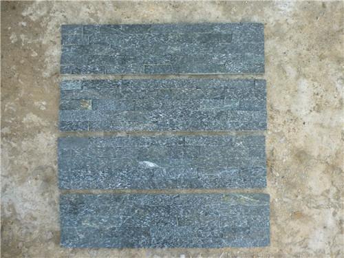 Black Thin Slate Stone Veneer Anti - Mildew Heat Resistance 150X450X150mm