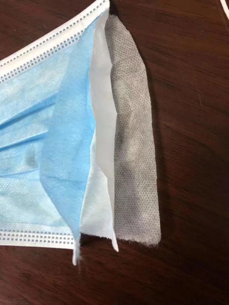 Customized Logo Hospital Face Masks High Efficient Filtration 17.5*9.5cm