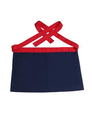 Sarja 2/1 de cozinheiro chefe preto Búzio-livre Wear do avental do algodão 35% do poliéster 65% meio