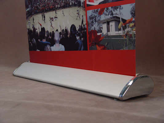 Exhibition Event Retractable Banner Stands Premium Aluminium W 83 * H 200 Cm