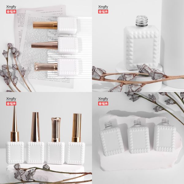 Покрытие10 мл бутылка с лаком для ногтей Прочное стекло бутылка с лаком для ногтей