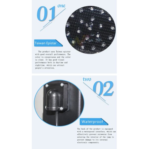 High Brightness Mini Size AC85V-265V DC12V 24V LED PC Material Red and Green 100mm Traffic Light