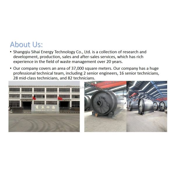 Бесплатная установка отходов шины для переработки в дизельное пиролизное предприятие для производства дизельного топлива