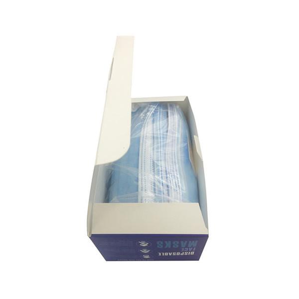 3 Ply Non Woven Fabric Face Mask , Fluid Resistant Face Mask Ce Certification