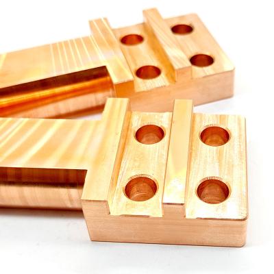 Custom Precision CNC Machined Copper Terminal Block High Conductivity For Industrial