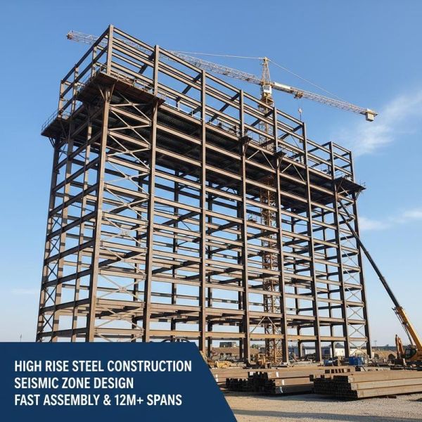 Heavy Duty Steel Structure with 50 Tons Load Capacity, Solid H-Shape Steel Beam Main Frame, and Corrosion Resistant Coating