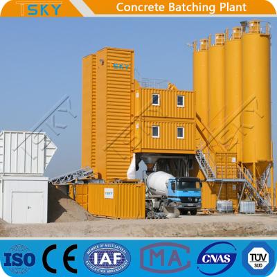 Planta de tratamento por lotes concreta móvel pequena do tamanho HZS120