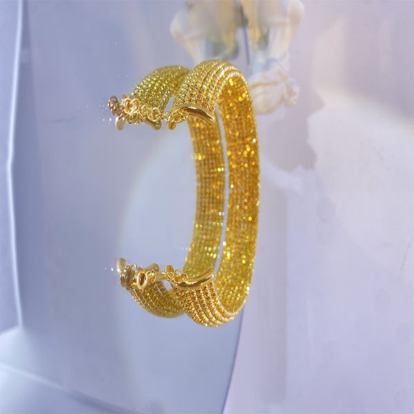 Chic Small Gold Plumeria Earrings