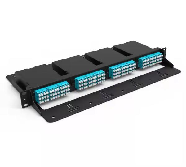 FHD haute densité 1U 144 monture de rack en fibre 4 x cassettes ou panneaux FHD