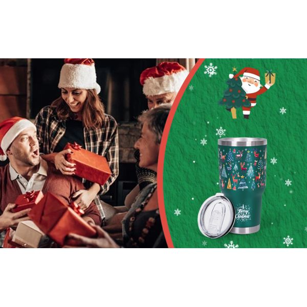 Magic Mountain Tumbler avec couvercle et paille, 30 oz en acier inoxydable en vrac, double paroi à vide isolation tasse de café pour les boissons froides et chaudes, voyage thermique Tumblers tasse