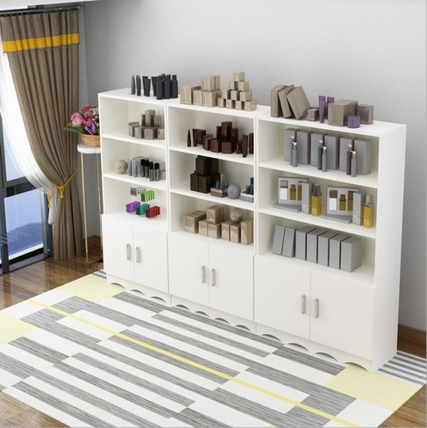 Hierarchical Cosmetic Display Stand , Generous Cosmetic Display Racks Easy Install
