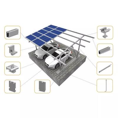 2.5m Height HDG Steel Carport Frame Structure On Solar System