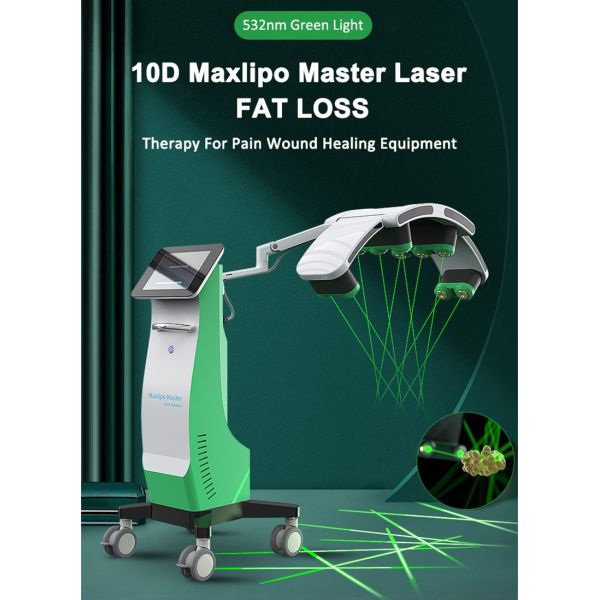 532nm 635nm Máquina de pérdida de peso con láser frío 10d Maxlipo Master