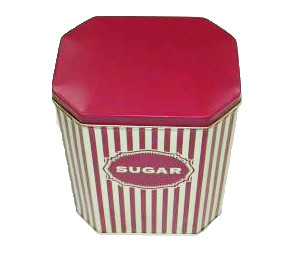 Empty Cookie 0.23mm Plate 4C Printing Square Tin Can