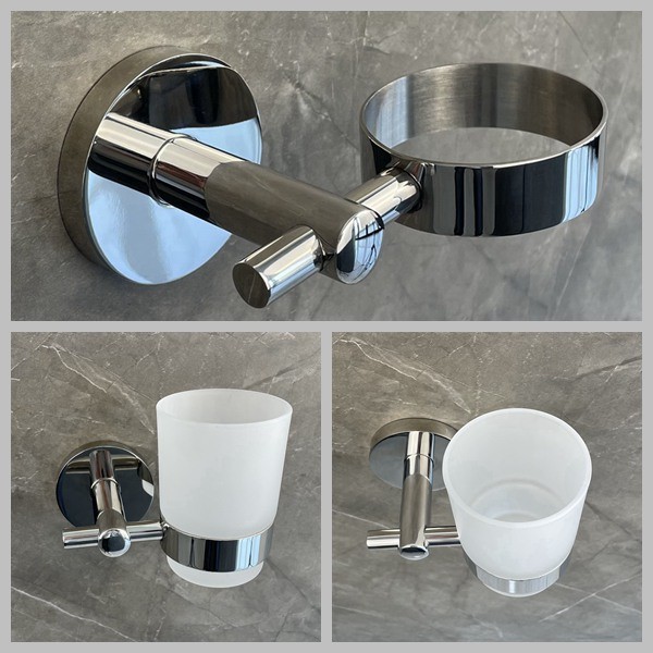 Стеклянный держатель Tumbler зубной щетки ODM OEM держателей Tumbler Bathroom