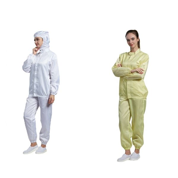 Medical Anti Static Lab Coat Dust Resistant Unisex ESD Lab Coat