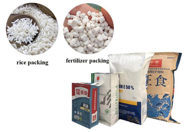 Eco- Friendly Recycled Multiwall Kraft Paper Bag Food Grade Wheat Flour Paper Bag